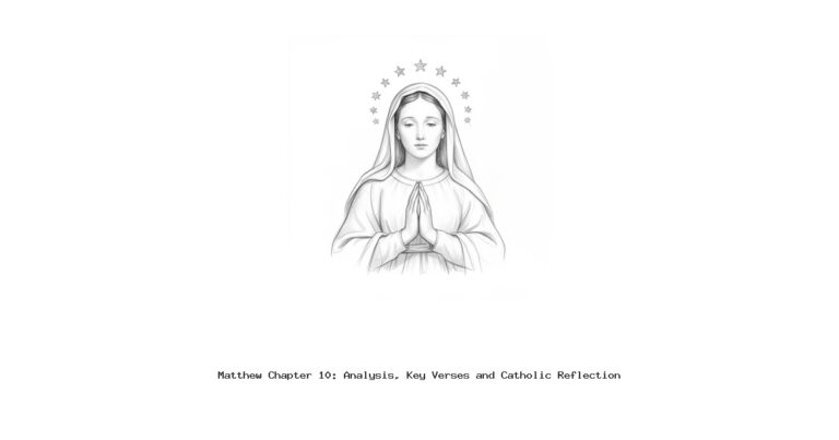 Matthew Chapter 10: Analysis, Key Verses and Catholic Reflection