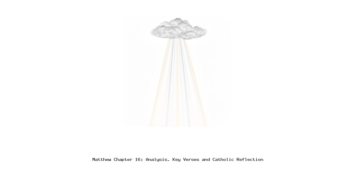 Matthew Chapter 16: Analysis, Key Verses and Catholic Reflection
