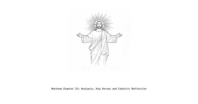 Matthew Chapter 22: Analysis, Key Verses and Catholic Reflection