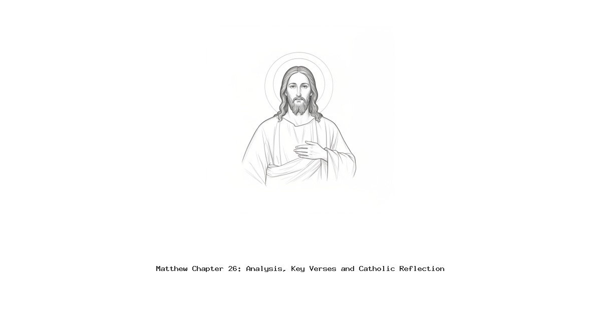 Matthew Chapter 26: Analysis, Key Verses and Catholic Reflection