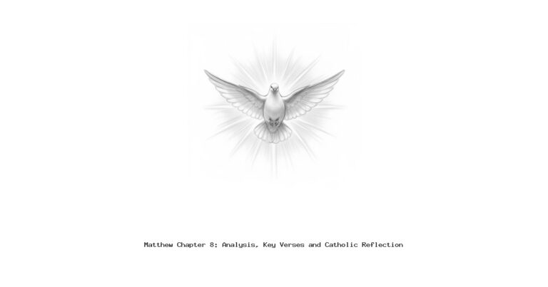 Matthew Chapter 8: Analysis, Key Verses and Catholic Reflection