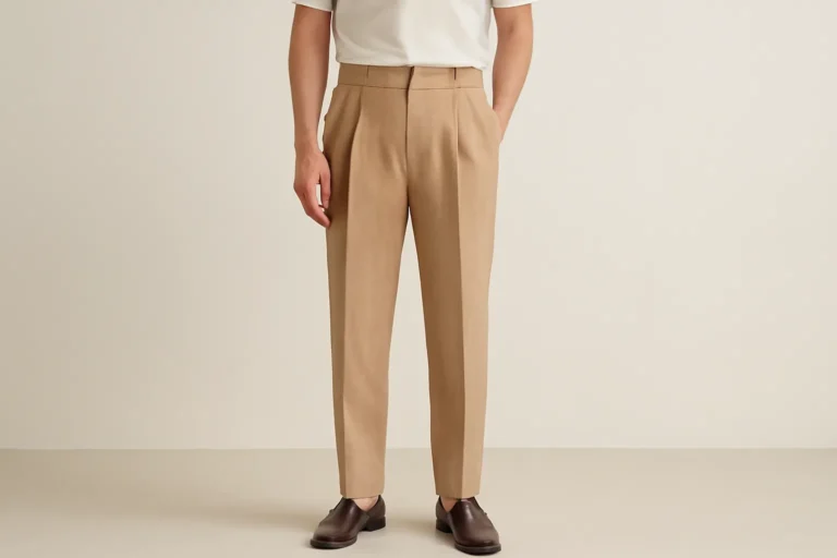 men's pleated pant