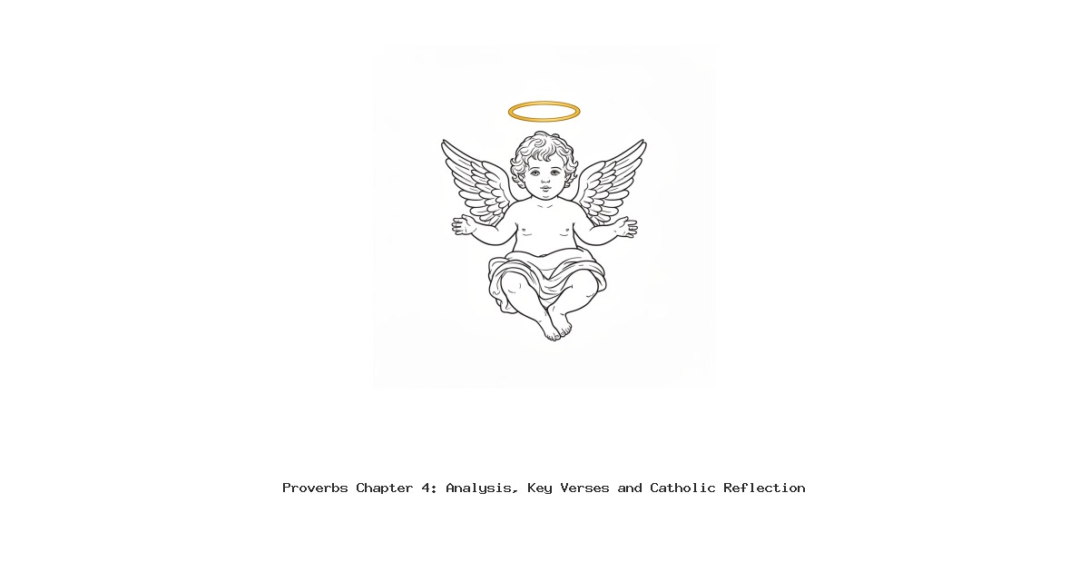 Proverbs Chapter 4: Analysis, Key Verses and Catholic Reflection