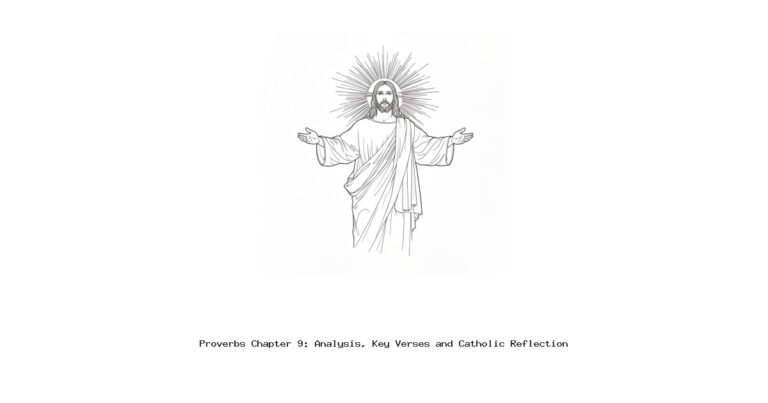 Proverbs Chapter 9: Analysis, Key Verses and Catholic Reflection
