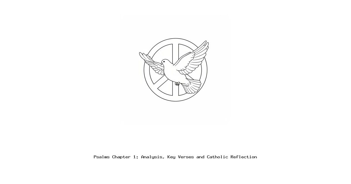 Psalms Chapter 1: Analysis, Key Verses and Catholic Reflection