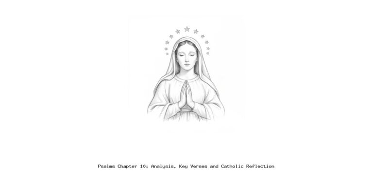 Psalms Chapter 10: Analysis, Key Verses and Catholic Reflection