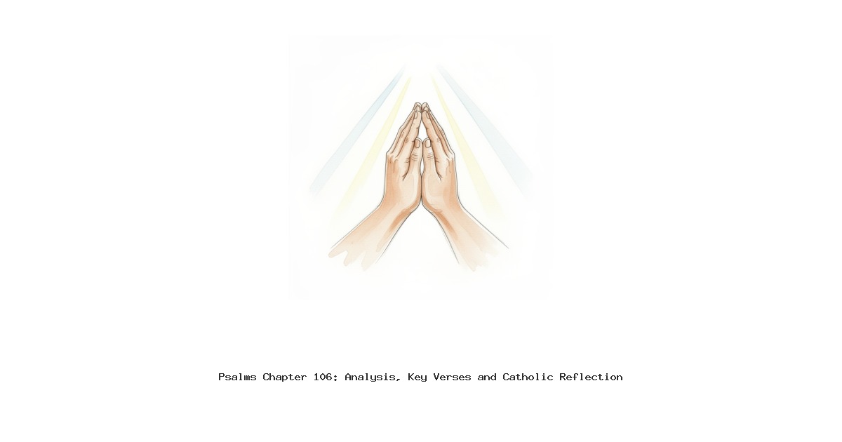 Psalms Chapter 106: Analysis, Key Verses and Catholic Reflection