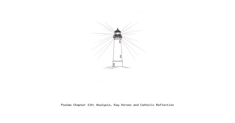 Psalms Chapter 120: Analysis, Key Verses and Catholic Reflection