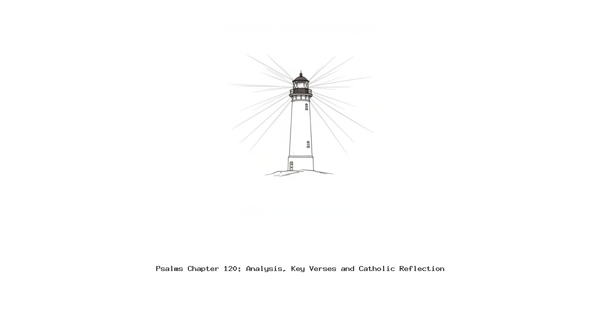 Psalms Chapter 120: Analysis, Key Verses and Catholic Reflection