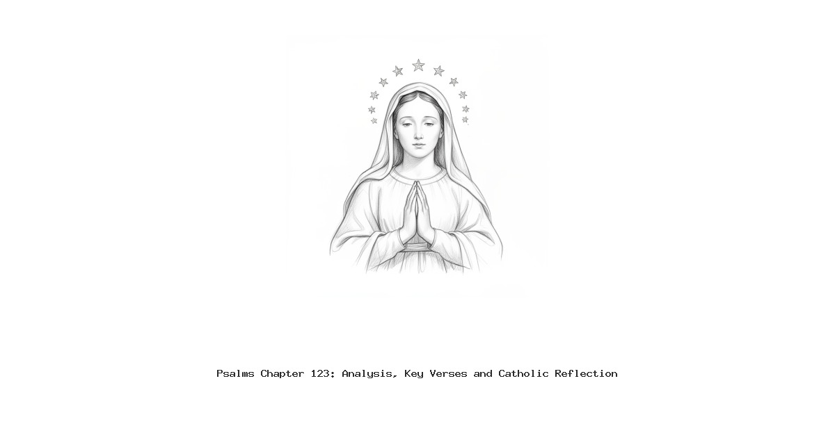 Psalms Chapter 123: Analysis, Key Verses and Catholic Reflection