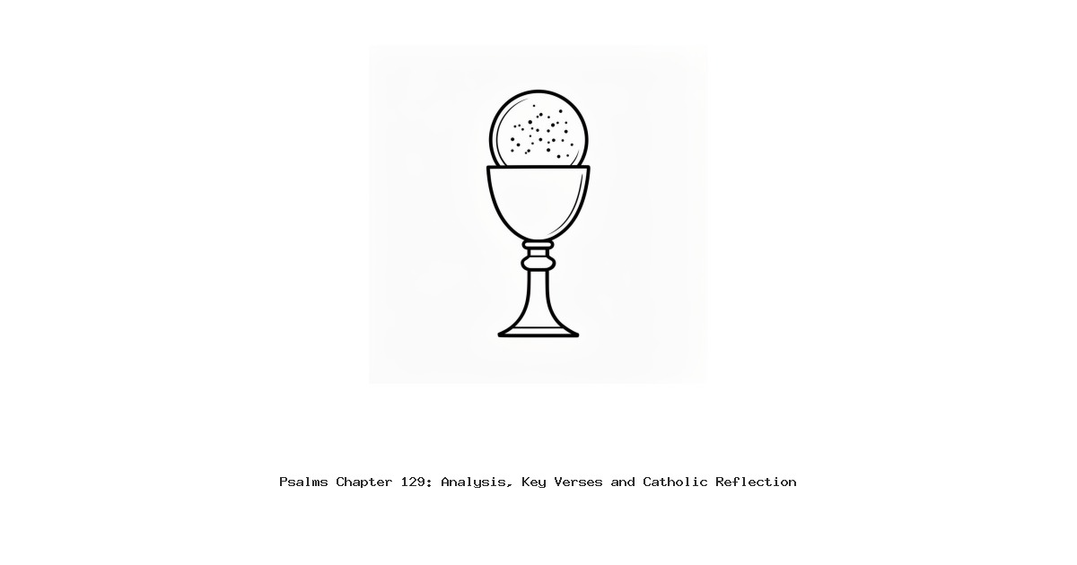 Psalms Chapter 129: Analysis, Key Verses and Catholic Reflection