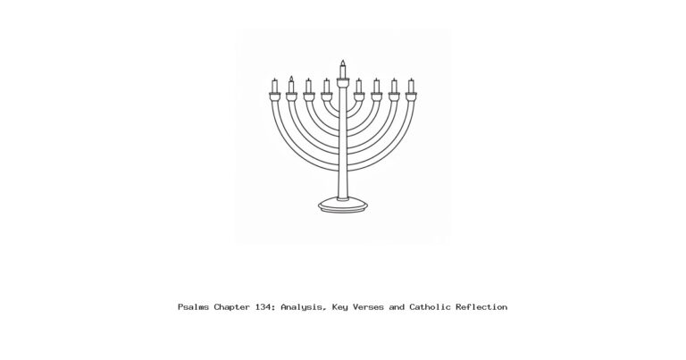 Psalms Chapter 134: Analysis, Key Verses and Catholic Reflection