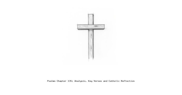 Psalms Chapter 135: Analysis, Key Verses and Catholic Reflection