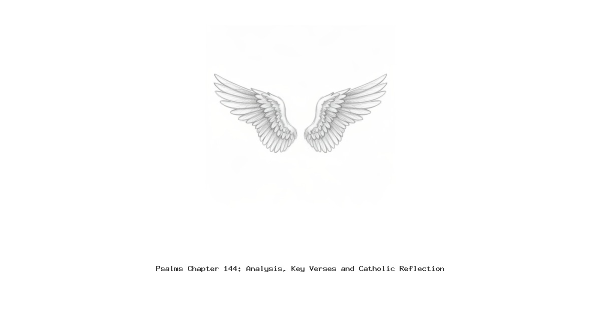 Psalms Chapter 144: Analysis, Key Verses and Catholic Reflection