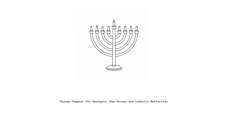Psalms Chapter 18: Analysis, Key Verses and Catholic Reflection