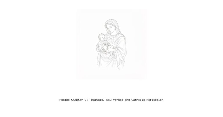 Psalms Chapter 2: Analysis, Key Verses and Catholic Reflection