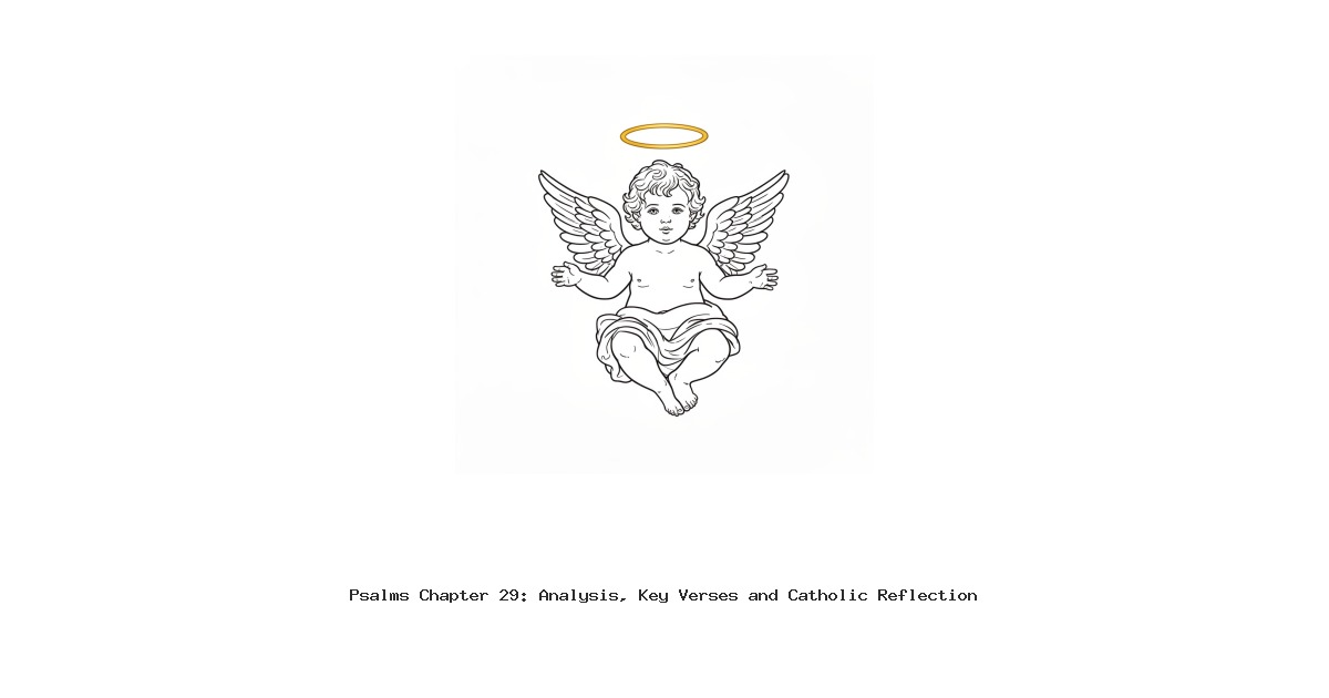 Psalms Chapter 29: Analysis, Key Verses and Catholic Reflection