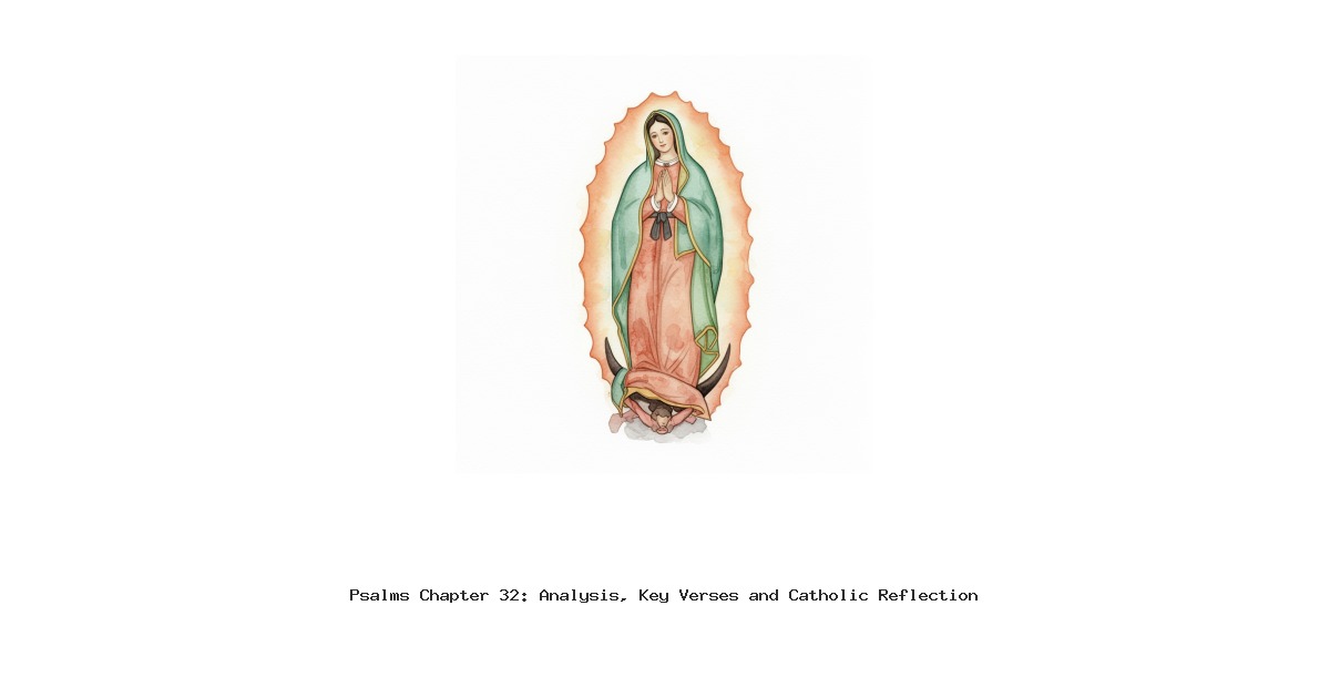 Psalms Chapter 32: Analysis, Key Verses and Catholic Reflection