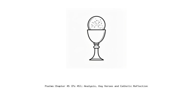 Psalms Chapter 45 (Ps 45): Analysis, Key Verses and Catholic Reflection