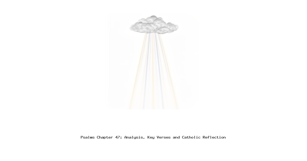 Psalms Chapter 47: Analysis, Key Verses and Catholic Reflection