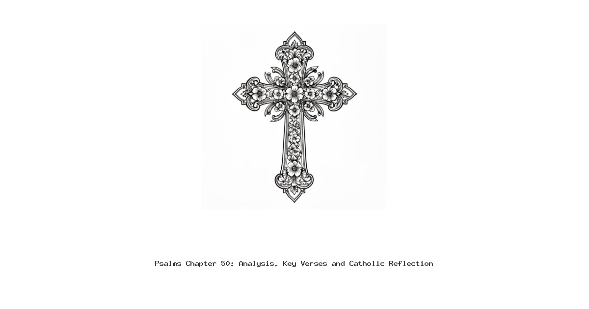 Psalms Chapter 50: Analysis, Key Verses and Catholic Reflection