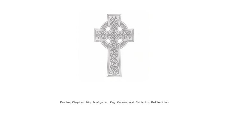Psalms Chapter 64: Analysis, Key Verses and Catholic Reflection