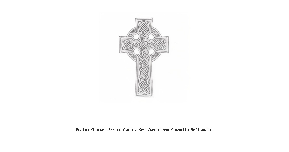 Psalms Chapter 64: Analysis, Key Verses and Catholic Reflection