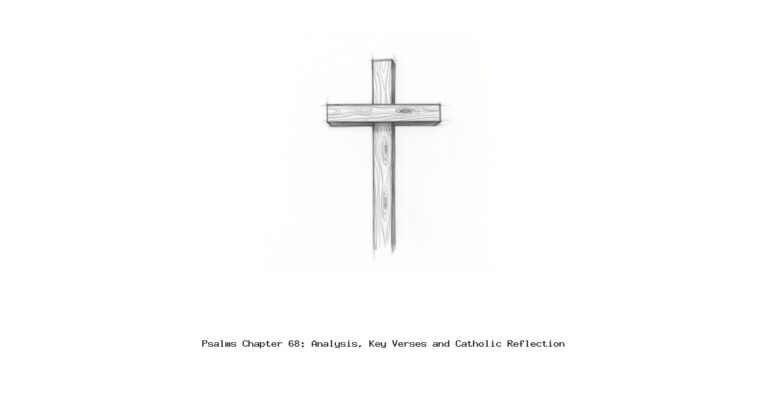 Psalms Chapter 68: Analysis, Key Verses and Catholic Reflection