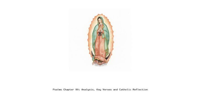 Psalms Chapter 80: Analysis, Key Verses and Catholic Reflection