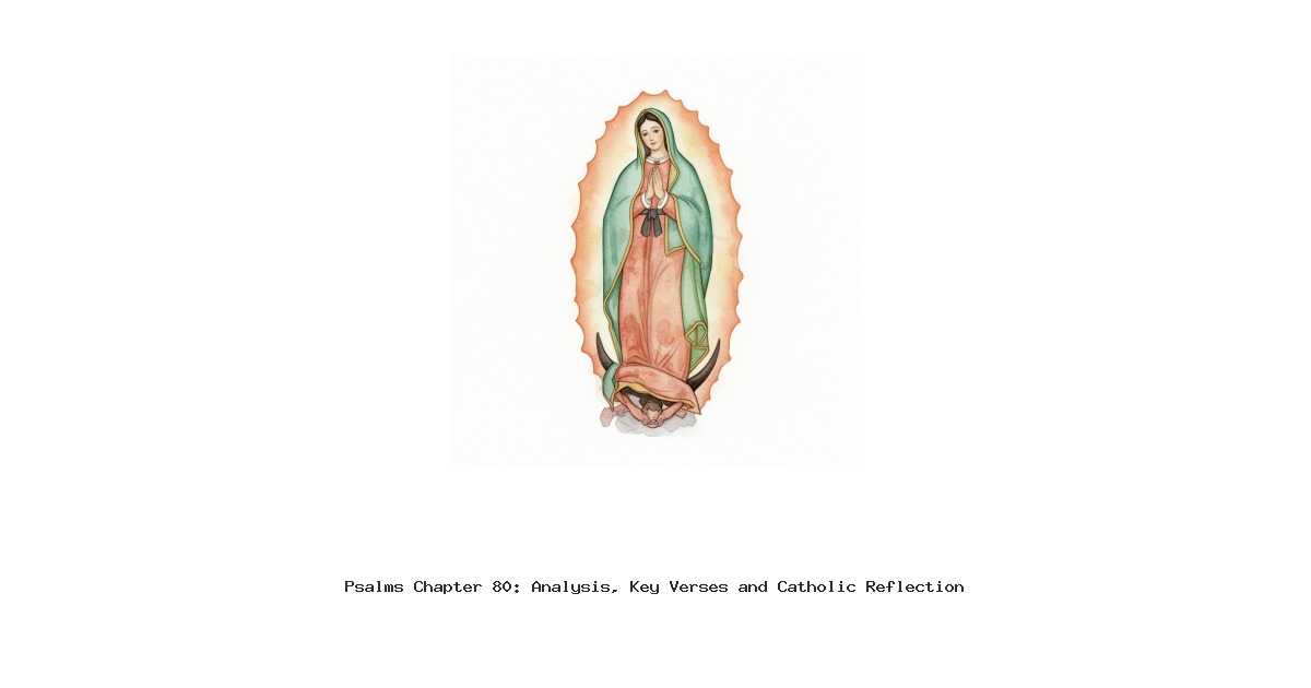 Psalms Chapter 80: Analysis, Key Verses and Catholic Reflection