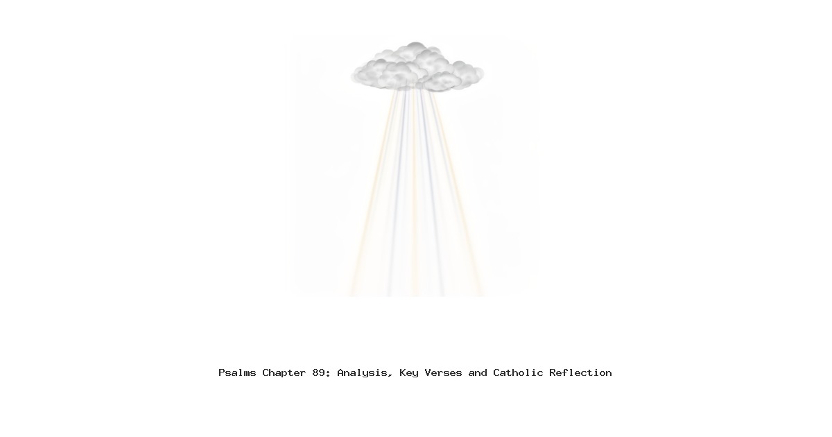 Psalms Chapter 89: Analysis, Key Verses and Catholic Reflection