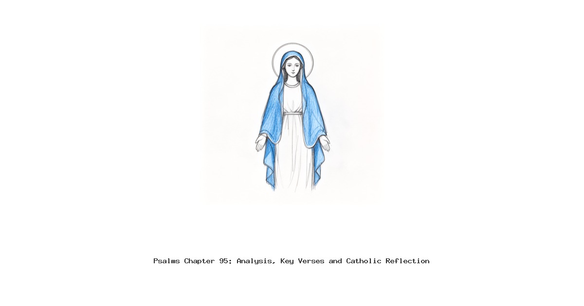 Psalms Chapter 95: Analysis, Key Verses and Catholic Reflection