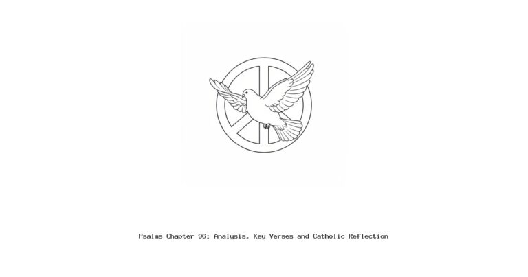 Psalms Chapter 96: Analysis, Key Verses and Catholic Reflection