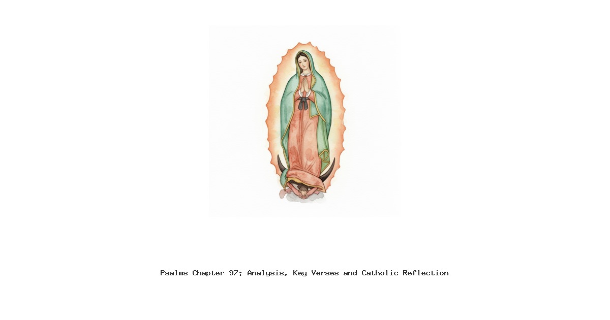 Psalms Chapter 97: Analysis, Key Verses and Catholic Reflection