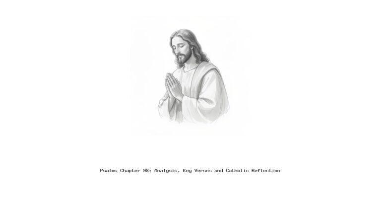 Psalms Chapter 98: Analysis, Key Verses and Catholic Reflection