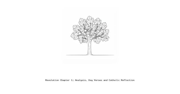 Revelation Chapter 1: Analysis, Key Verses and Catholic Reflection