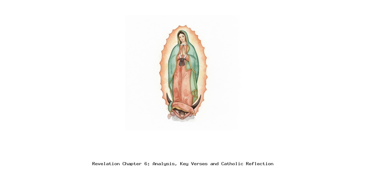 Revelation Chapter 6: Analysis, Key Verses and Catholic Reflection