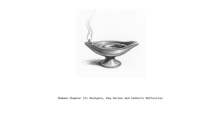 Romans Chapter 12: Analysis, Key Verses and Catholic Reflection