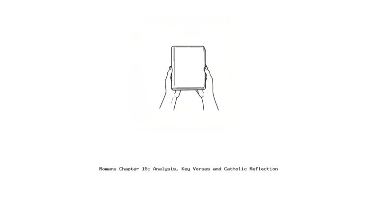 Romans Chapter 15: Analysis, Key Verses and Catholic Reflection