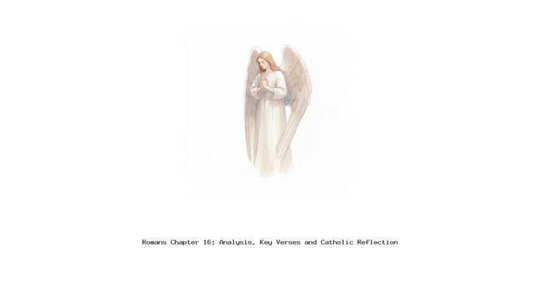 Romans Chapter 16: Analysis, Key Verses and Catholic Reflection