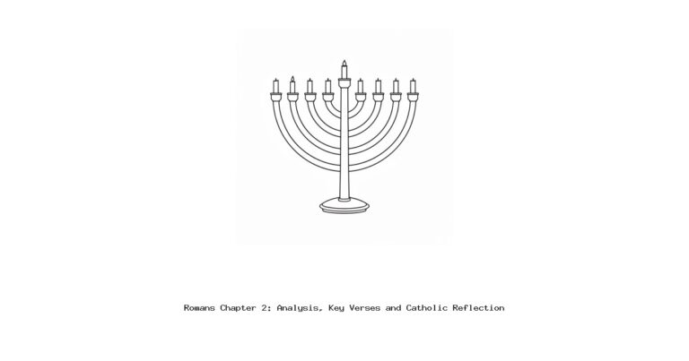 Romans Chapter 2: Analysis, Key Verses and Catholic Reflection