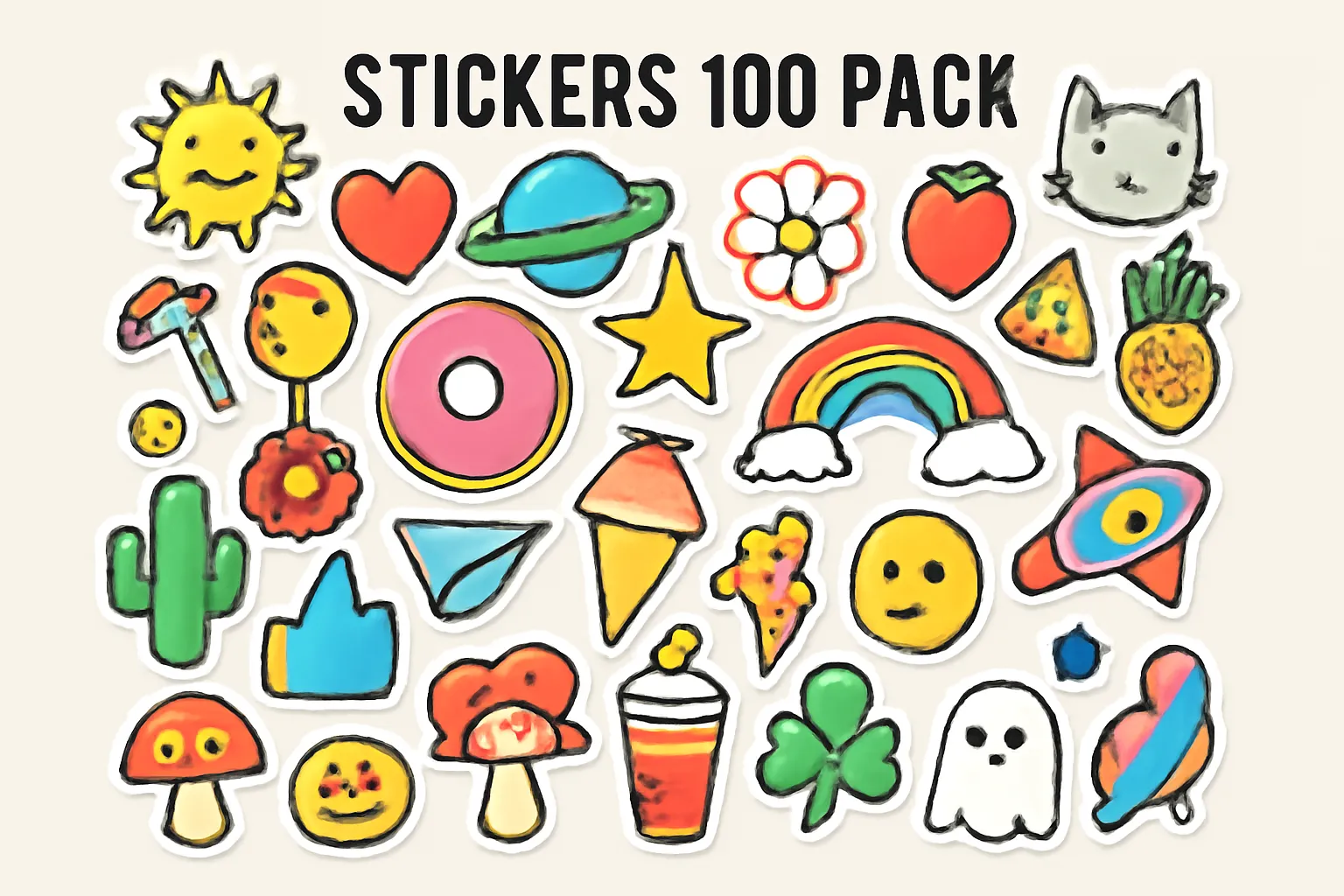 stickers 100 pack