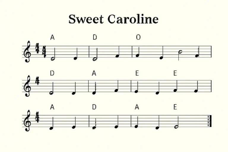 sweet caroline lead sheet