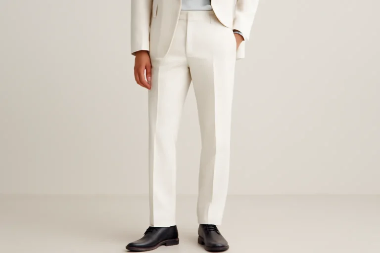 white suit trousers for men